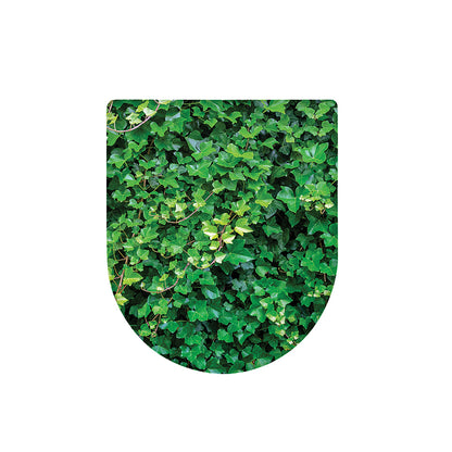 Green Ivy Wall Print Toilet Lid Cover