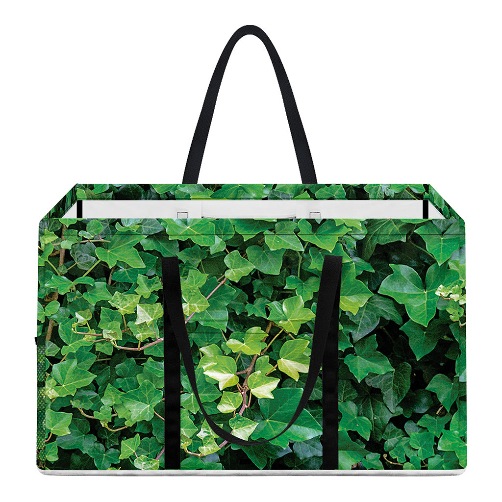 Green Ivy Wall Print Utility Tote Bag