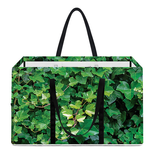 Green Ivy Wall Print Utility Tote Bag