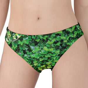 Green Ivy Wall Print Women's Panties