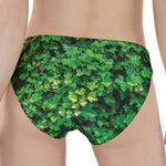 Green Ivy Wall Print Women's Panties