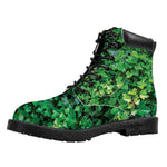 Green Ivy Wall Print Work Boots