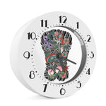 Green Japanese Dragon Tattoo Print Alarm Clock