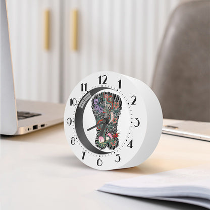 Green Japanese Dragon Tattoo Print Alarm Clock