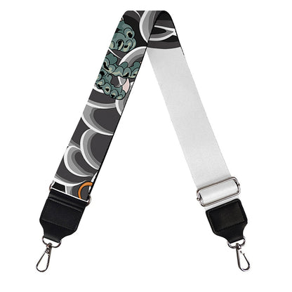 Green Japanese Dragon Tattoo Print Bag Strap