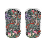 Green Japanese Dragon Tattoo Print Bar Stool Covers