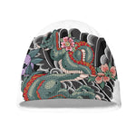 Green Japanese Dragon Tattoo Print Beanie