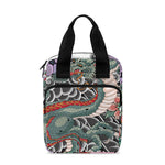 Green Japanese Dragon Tattoo Print Bible Tote Bag