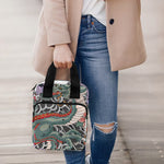 Green Japanese Dragon Tattoo Print Bible Tote Bag