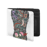 Green Japanese Dragon Tattoo Print Bifold Wallet