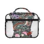 Green Japanese Dragon Tattoo Print Briefcase Bible Bag