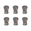 Green Japanese Dragon Tattoo Print Coaster Set