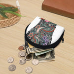Green Japanese Dragon Tattoo Print Coin Purse
