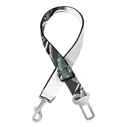 Green Japanese Dragon Tattoo Print Dog Seat Belt