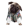 Green Japanese Dragon Tattoo Print Dog Zip Up Hoodie