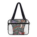 Green Japanese Dragon Tattoo Print Double Strap Bible Bag