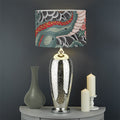 Green Japanese Dragon Tattoo Print Drum Lamp Shade