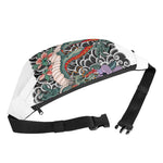 Green Japanese Dragon Tattoo Print Fanny Pack