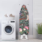 Green Japanese Dragon Tattoo Print Ironing Board Cover