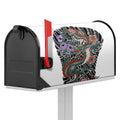 Green Japanese Dragon Tattoo Print Mailbox Cover