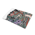 Green Japanese Dragon Tattoo Print Pet Cooling Mat Cover