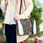 Green Japanese Dragon Tattoo Print Shoulder Strap Bible Bag