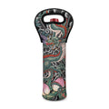 Green Japanese Dragon Tattoo Print Single Neoprene Wine Tote