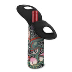 Green Japanese Dragon Tattoo Print Single Neoprene Wine Tote