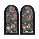 Green Japanese Dragon Tattoo Print Skillet Handle Cover