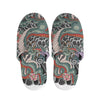 Green Japanese Dragon Tattoo Print Slippers