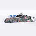 Green Japanese Dragon Tattoo Print Sports Towel