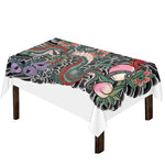 Green Japanese Dragon Tattoo Print Tablecloth