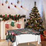 Green Japanese Dragon Tattoo Print Tablecloth