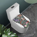 Green Japanese Dragon Tattoo Print Toilet Lid Cover