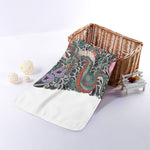 Green Japanese Dragon Tattoo Print Towel