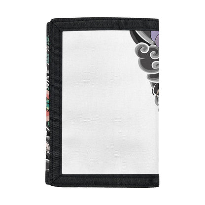 Green Japanese Dragon Tattoo Print Trifold Wallet