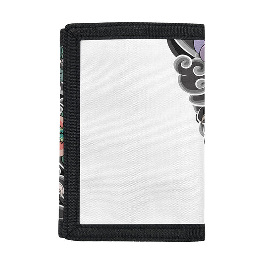 Green Japanese Dragon Tattoo Print Trifold Wallet