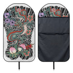 Green Japanese Dragon Tattoo Print Waterproof Car Seat Cover