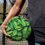 Green Leaf Print Basketball