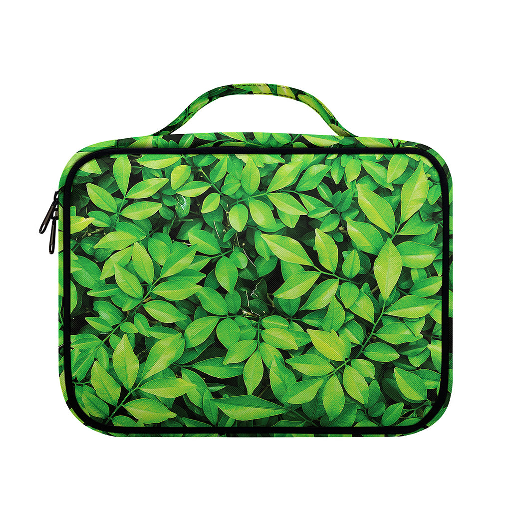 Green Leaf Print Briefcase Bible Bag