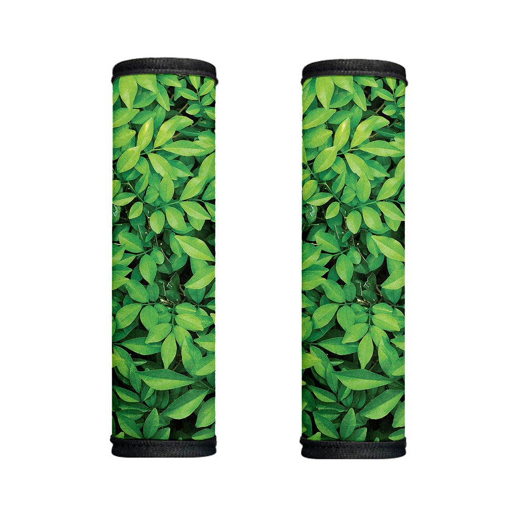 Green Leaf Print Handle Covers