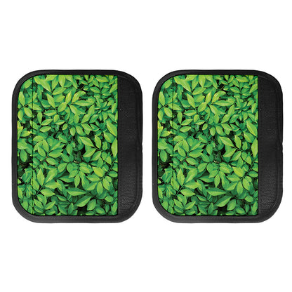 Green Leaf Print Handle Covers