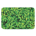 Green Leaf Print Indoor Door Mat