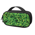 Green Leaf Print Portable Cooler Travel Case