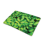 Green Leaf Print Pet Cooling Mat Cover