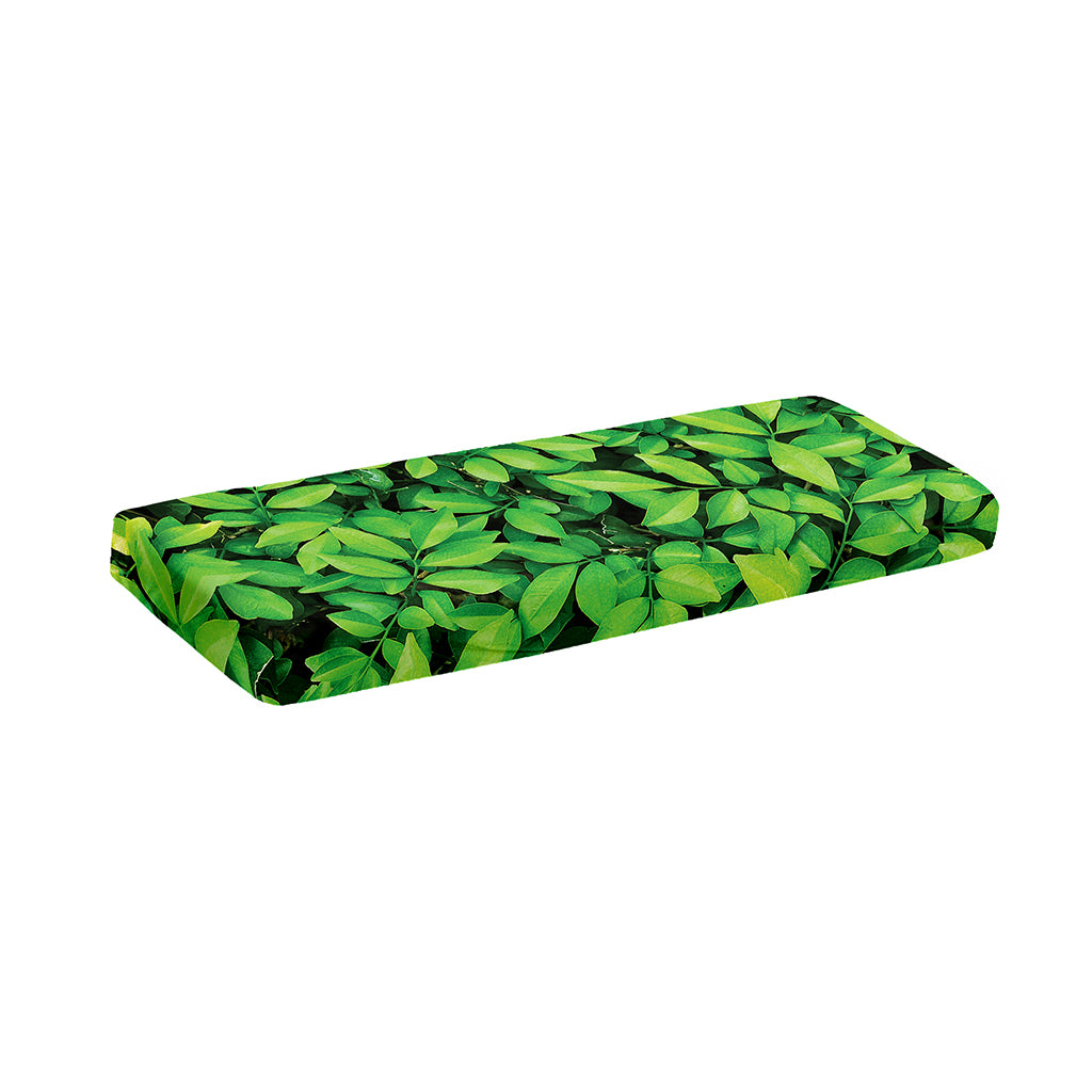 Green Leaf Print Piano Keyboard Cover