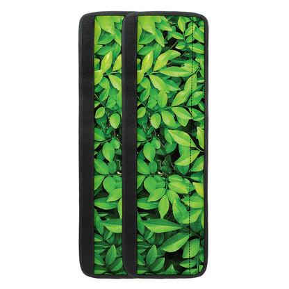 Green Leaf Print Refrigerator Handle Covers