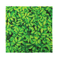 Green Leaf Print Silk Bandana