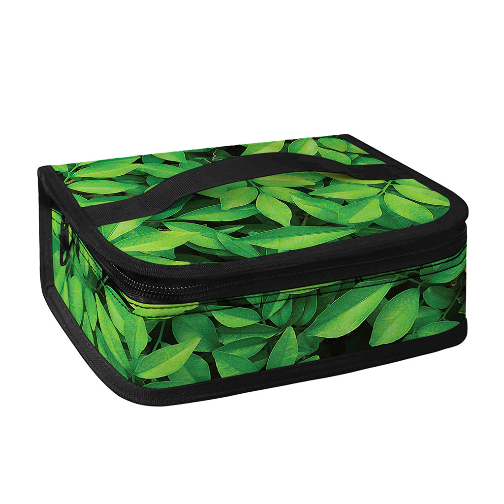 Green Leaf Print Small Lunch Bag