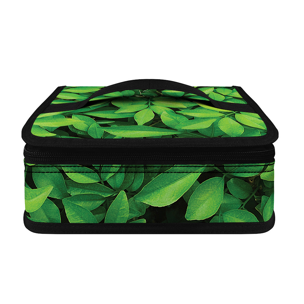 Green Leaf Print Small Lunch Bag